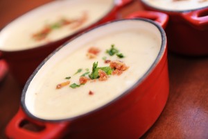 One of the most-requested recipes at Epcot is for this creamy bowl of soup thatÕs made with Canadian beer, cheddar and Applewood-smoked bacon. ItÕs so popular that itÕs also now a mainstay on the menu at the annual Epcot International Food & Wine Festival Canada Marketplace. Le Cellier Steakhouse is open daily for lunch and dinner. (Diana Zalucky, photographer)